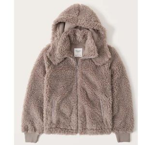 Abercrombie & Fitch Sherpa Fleece Bomber Jacket